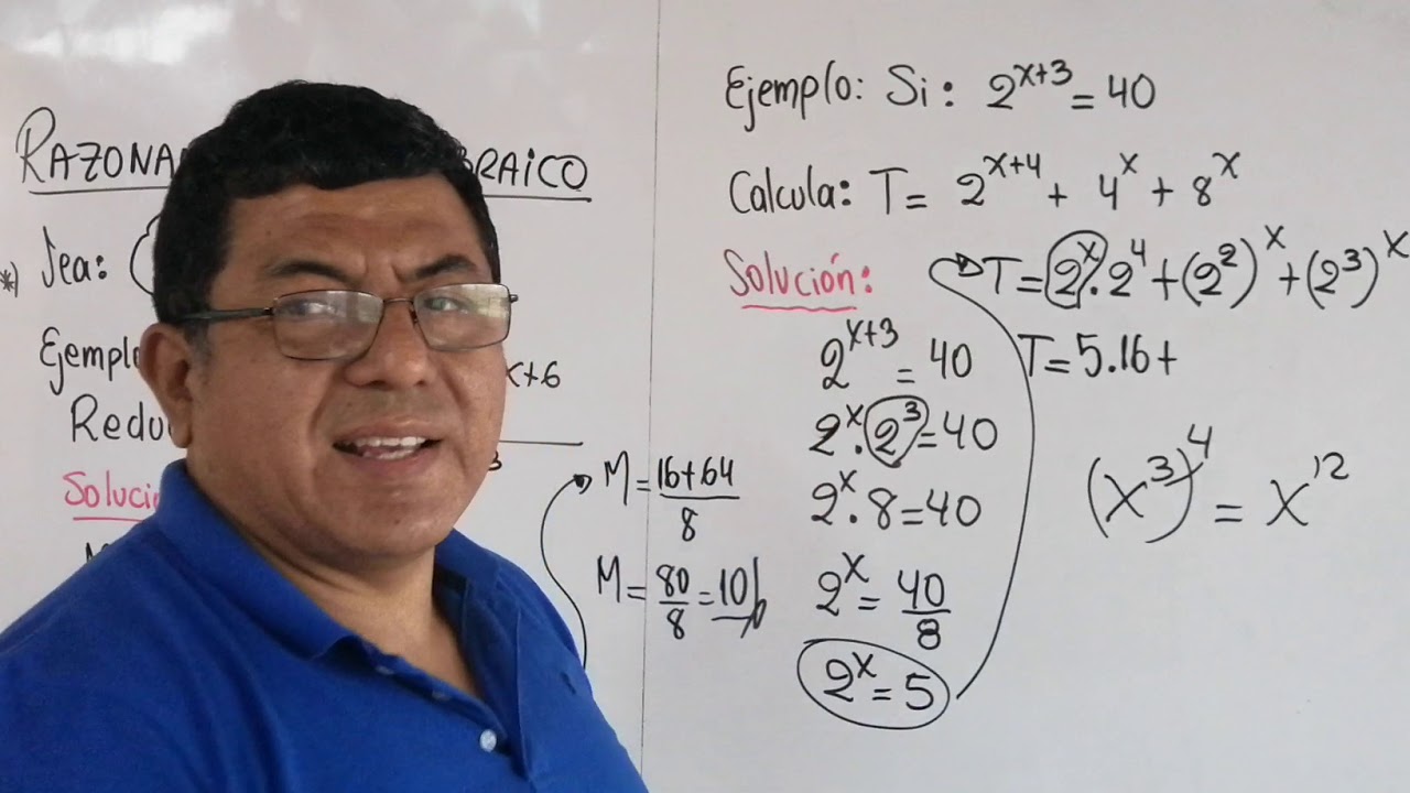 RAZONAMIENTO ALGEBRAICO