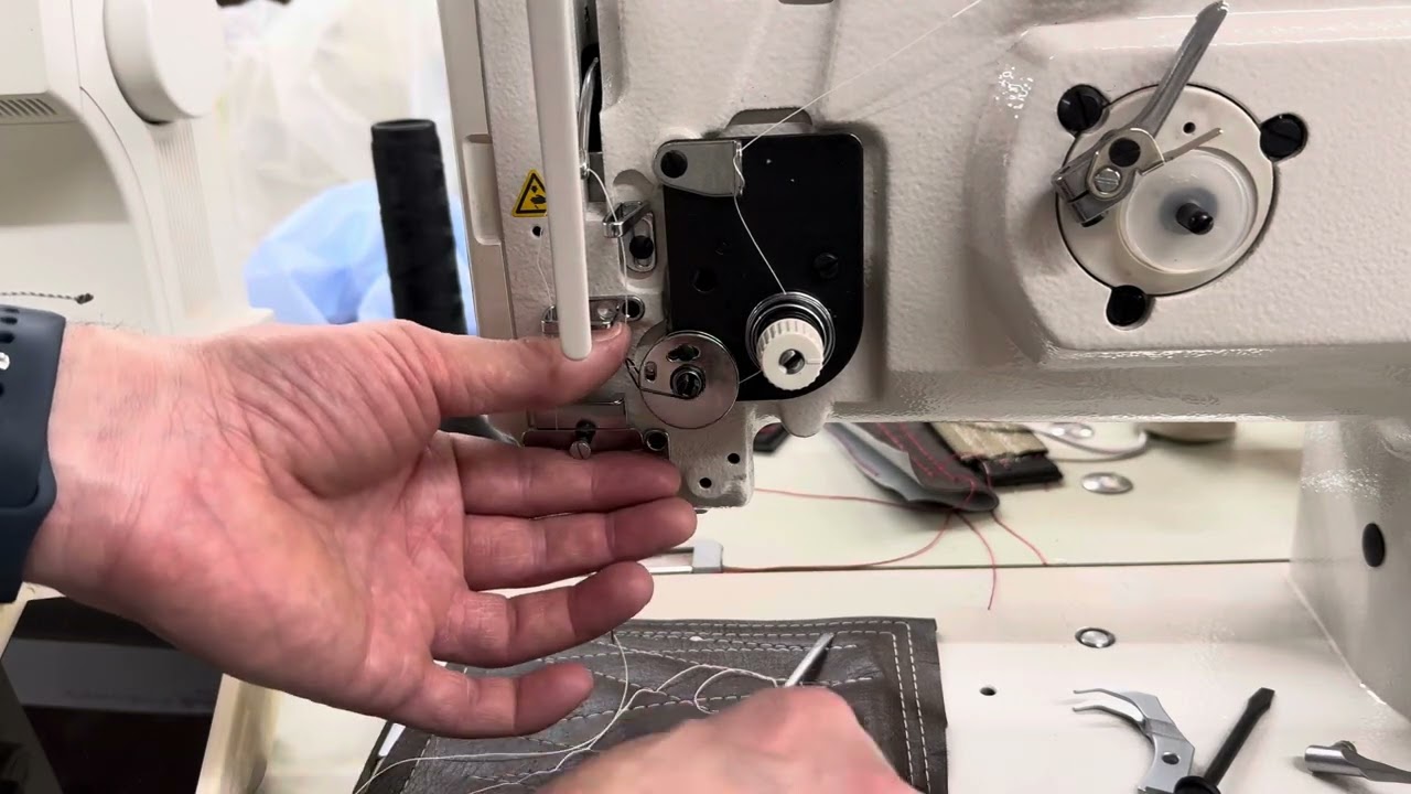 Juki DNU-1541S check spring / take up spring adjustment