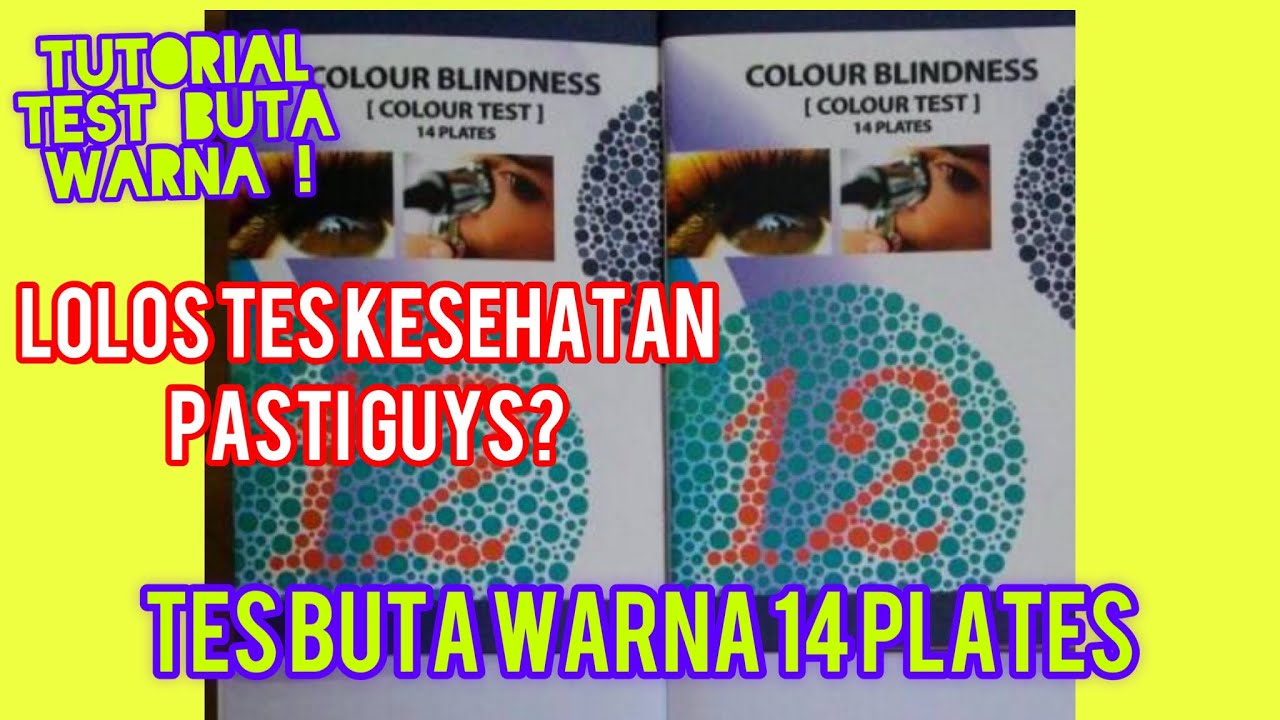 ISHIHARA 14 PLATE TEST | TES BUTA WARNA | ISHIHARA |  Plus Tutorial Bacanya,Simple