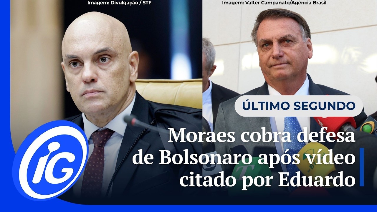 Moraes cobra defesa de Bolsonaro ap&oacute;s v&iacute;deo citado por Eduardo