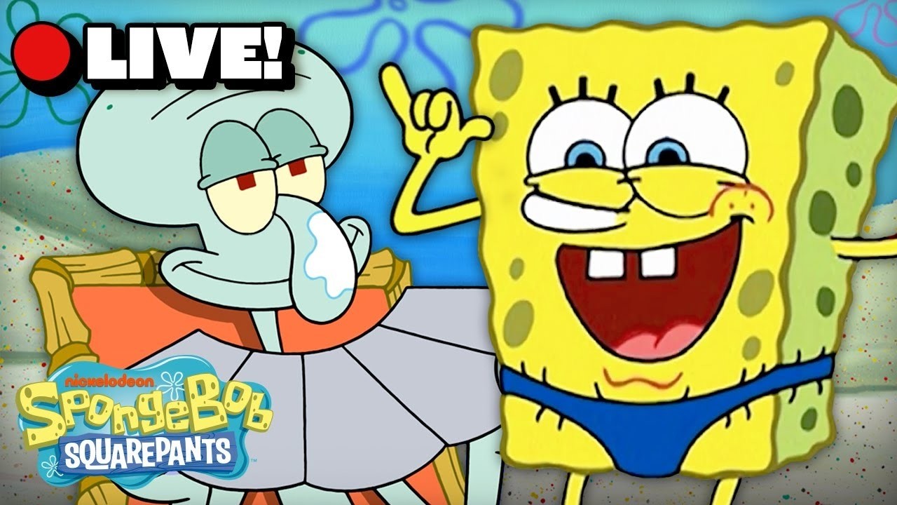 🔴 LIVE: Classic SpongeBob Summer Moments MARATHON! ☀️ | SpongeBob