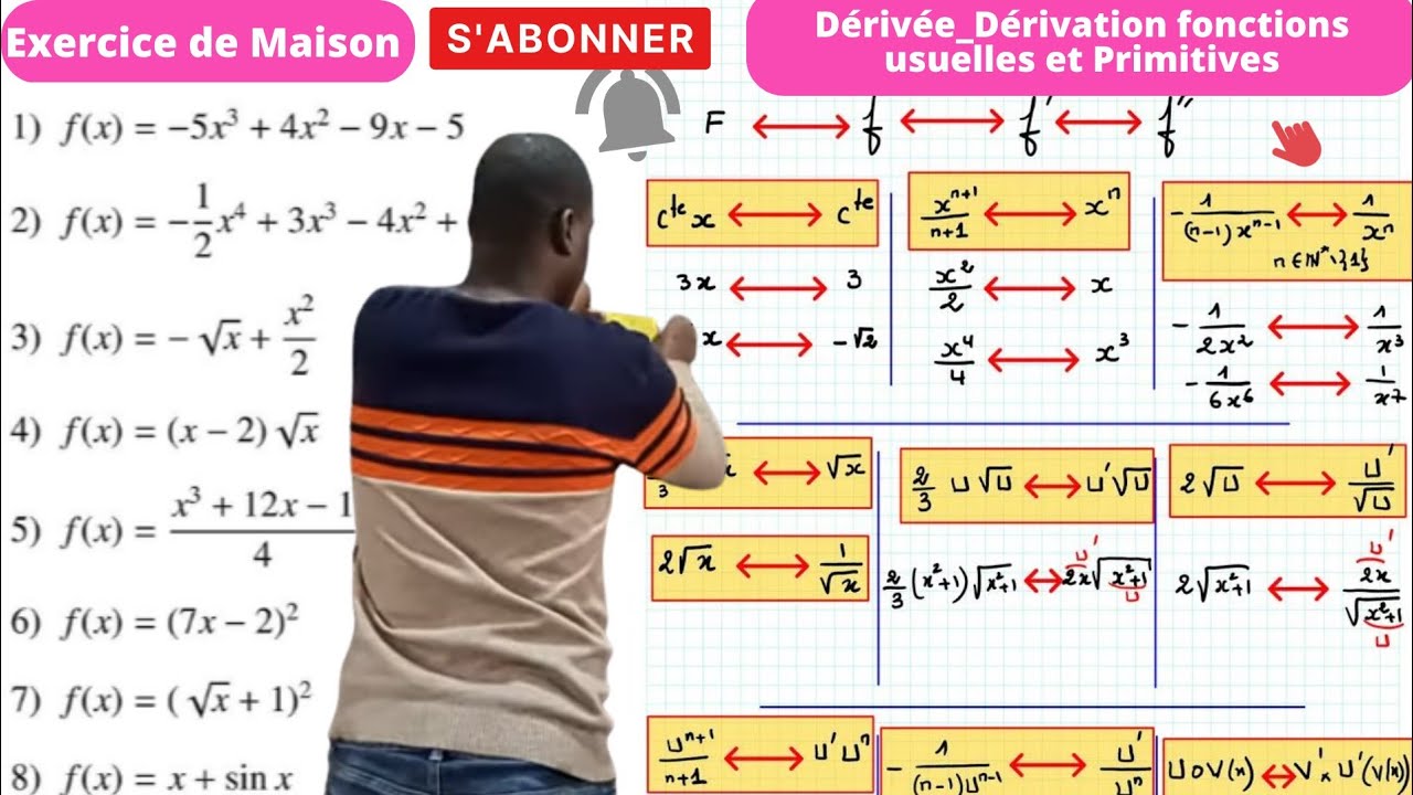 #Dérivée_Dérivation#1ère S_Tle S# Niveau _débutant.