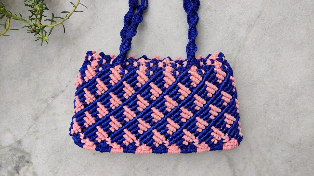 Macrame Hand bag DIY || New design Macrame Bag