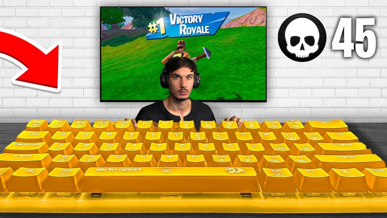 CEA MAI MARE vs CEA MAI MICA Tastatura De Gaming pe Fortnite - 6/60