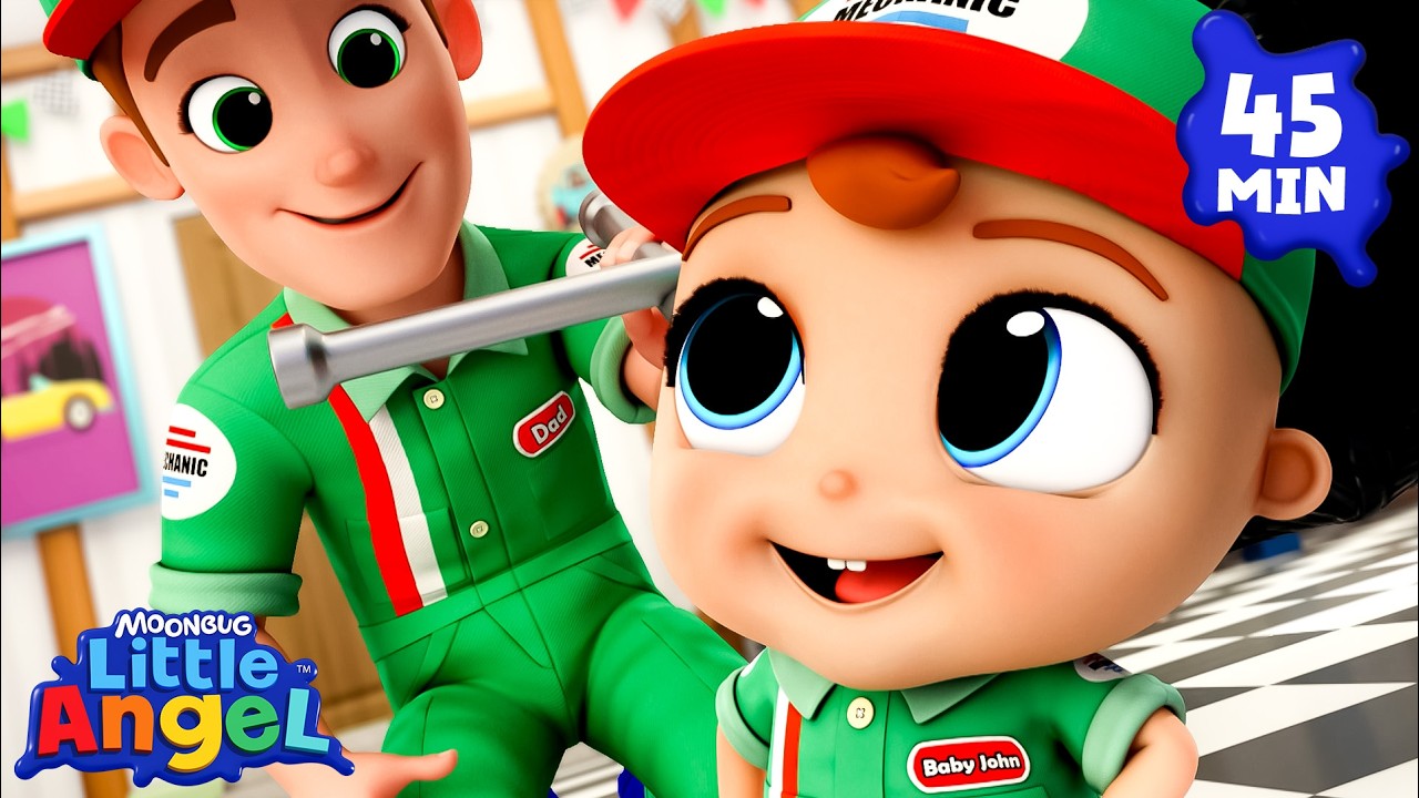 Daddy's Little Helper | Little Angel | Songs and Cartoons | Best Videos for Babies