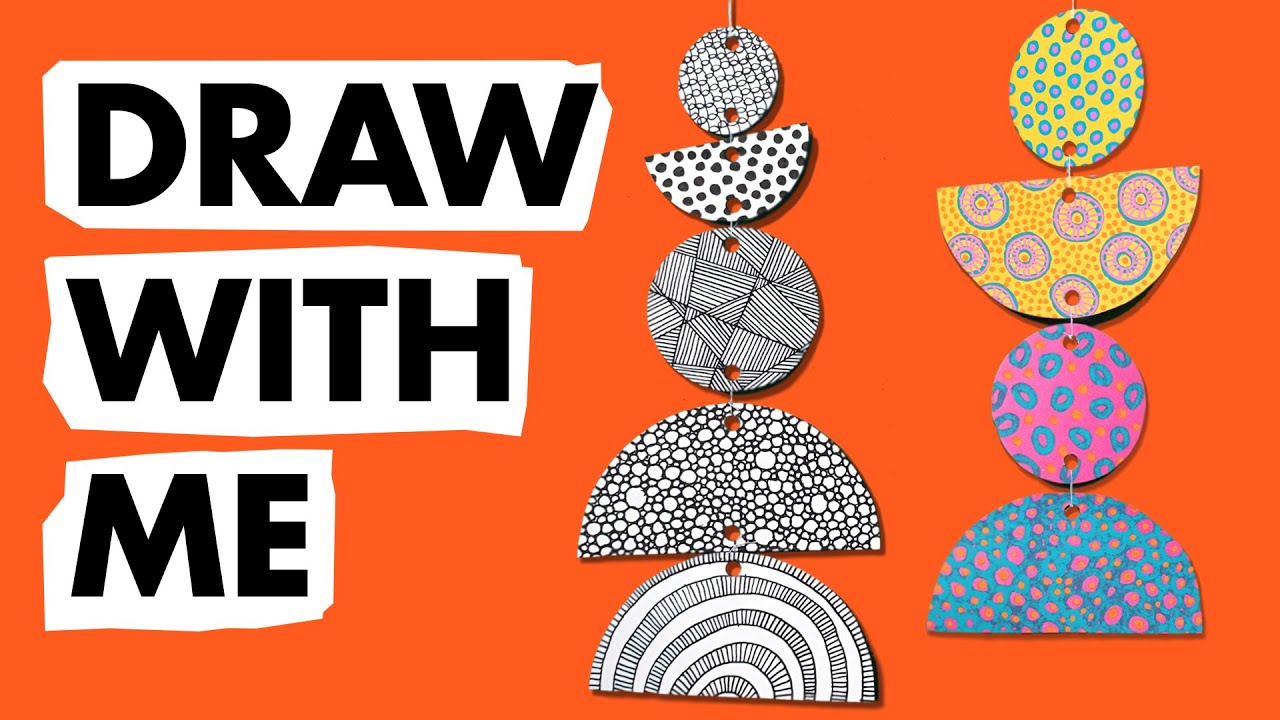 Create a Mindful Mobile with Pattern Drawing | Step-by-Step Art for Relaxation
