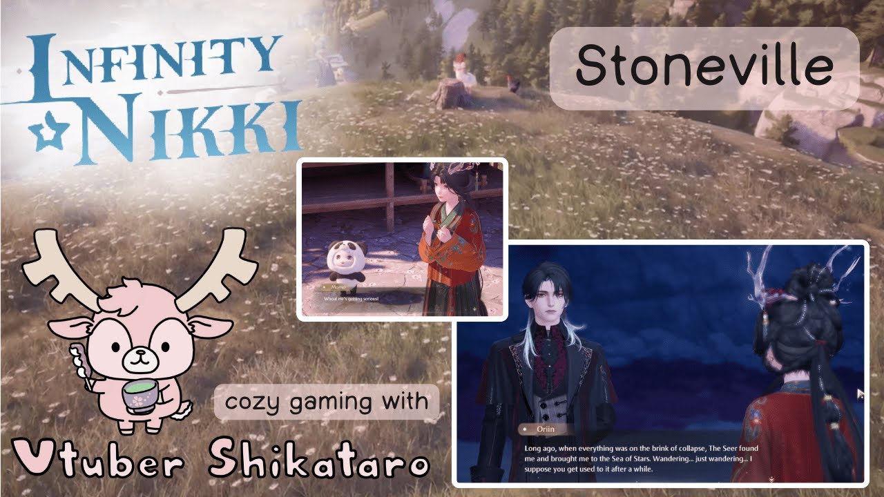 Shikataro's cozy gaming afternoon - playing Infinity Nikki - exploring Stoneville (continuation)