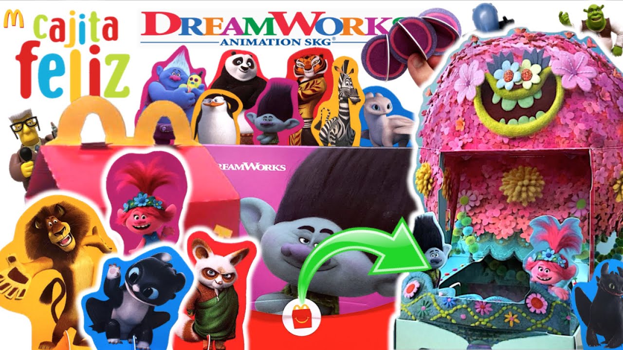 Cajita Feliz - DREAMWORKS ALL STARS (Parte 7) | TROLLS - McDonalds - TOY SHOTS (2022)