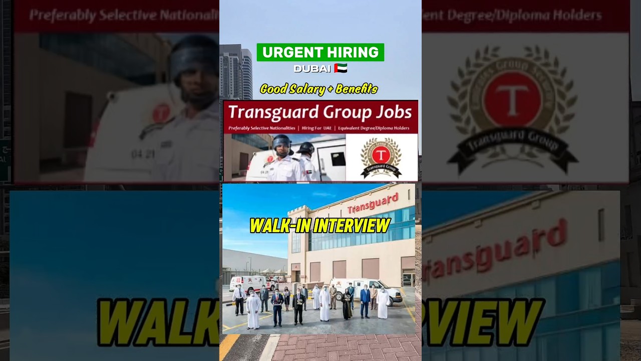 Transguard Group Walk-in Interview | MEP & HVAC Jobs in Dubai | UAE Jobs 🇦🇪