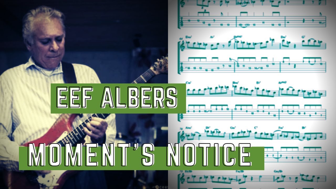 Eef Albers - Moment's Notice w/ Metropole Orchestra (Guitar Solo Transcription)