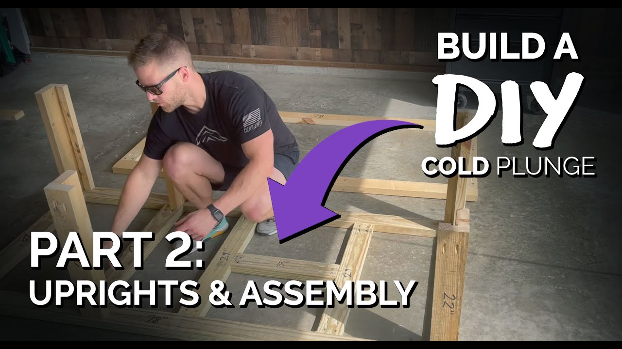 Building a DIY Cold Plunge | Framing (Part 2) Uprights & Top Assembly