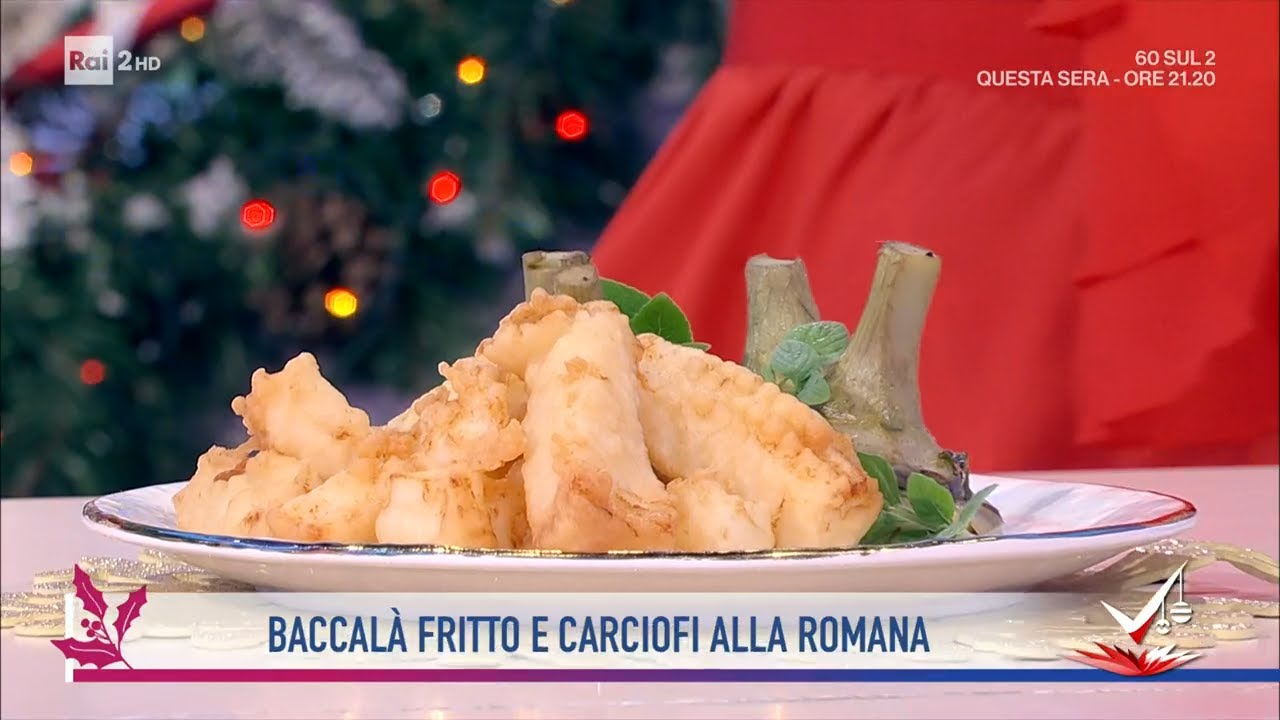 Ruben Bondì - Baccalà fritto e carciofi alla giudia - Detto Fatto 16/12/2021