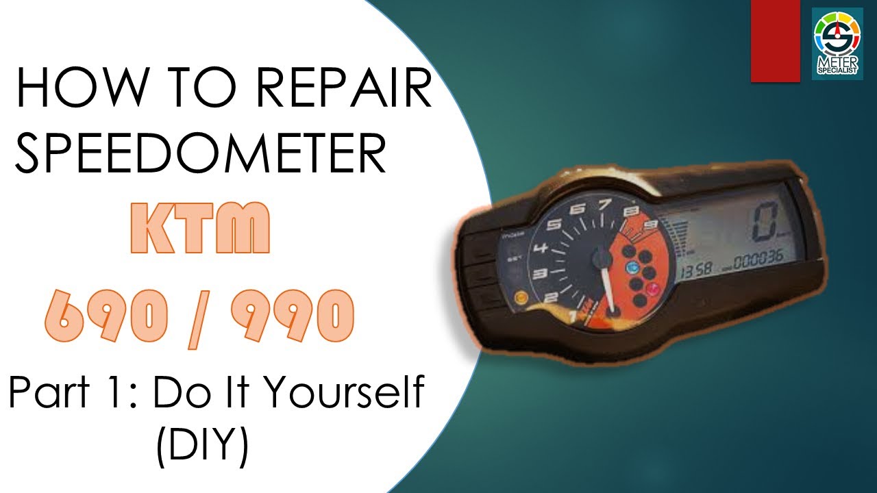How To Repair Speedometer KTM 690 / 990 : Do It Yourself (DIY)