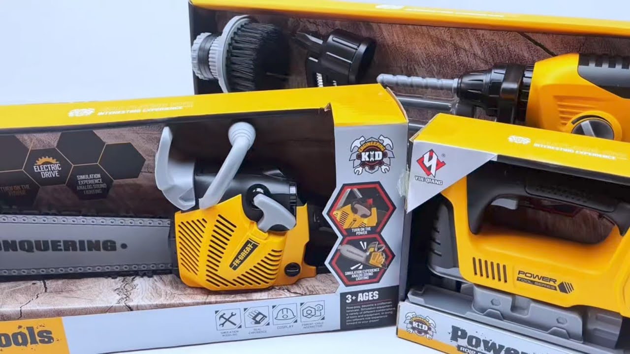 10 Minutes Fun Unboxing | Electric Screwdriver & Screw Assembly Toy Toolbox