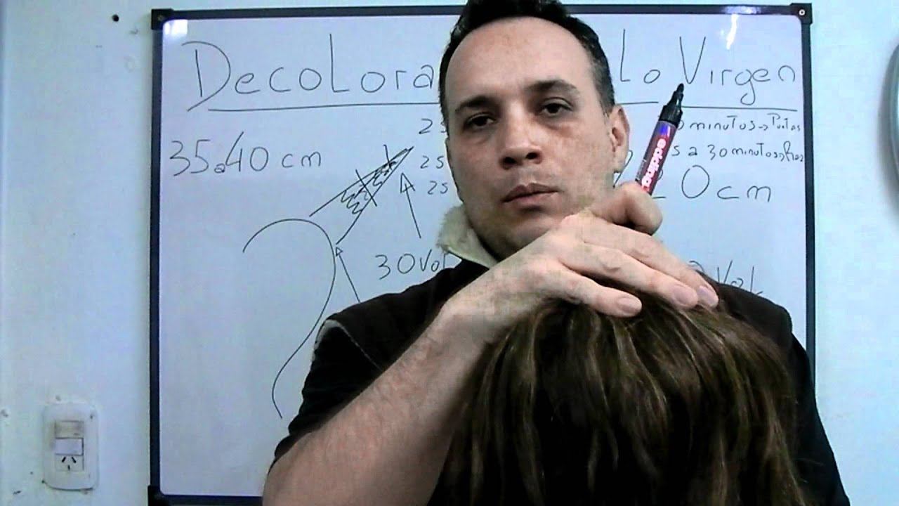 Virgin hair discoloration - Decoloracion en cabello Virgen