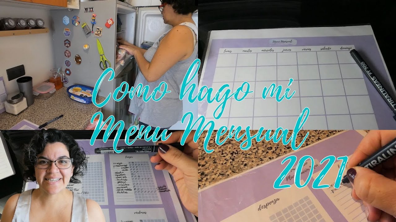 COMO HAGO MI MEN&Uacute; MENSUAL | INVENTARIO Y COMPRAS MENSUALES | 2021 M&Aacute;S ORGANIZADA