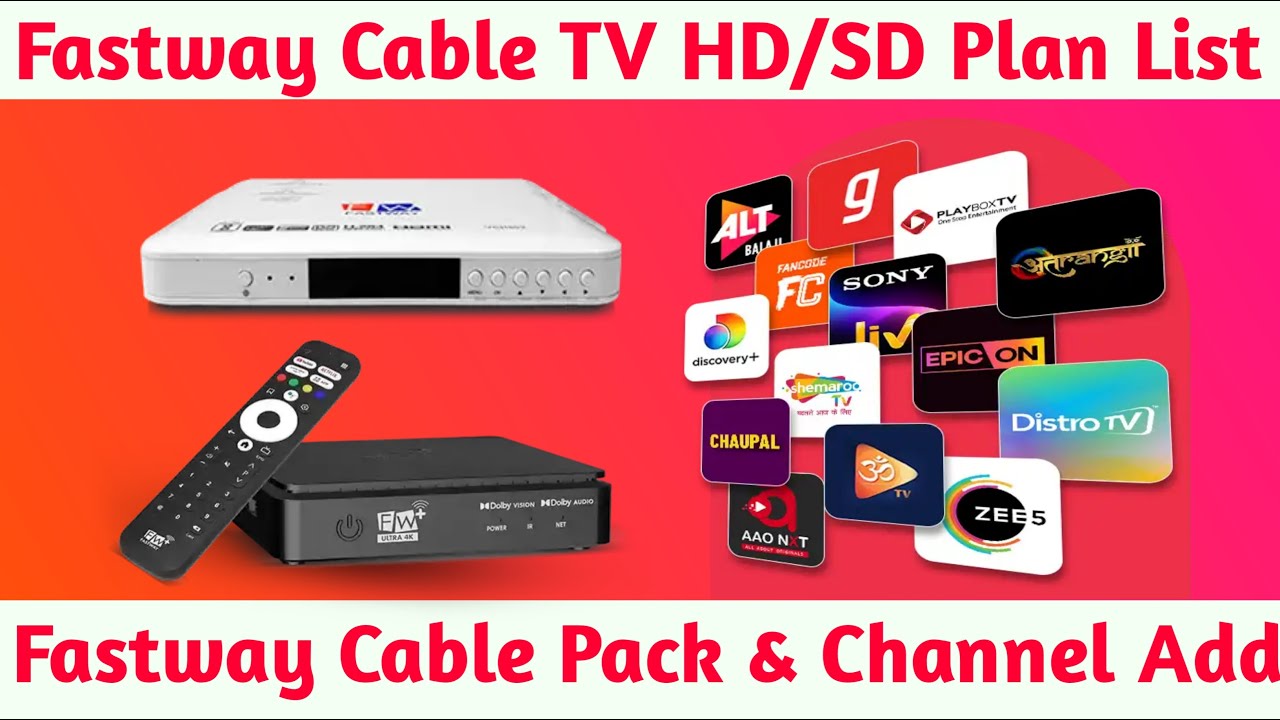 Fastway Cable Recharge Plans List | Fastway HD Packs for Fastway HD Set Top Box