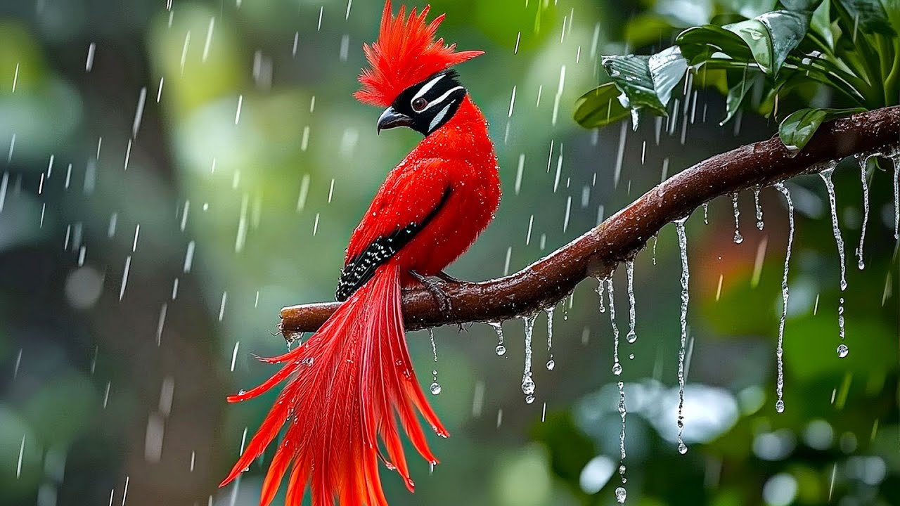 99% исцеления для вашего разума 🌧 Пусть дождь и успокаивающее пение птиц смоют все тревоги 🕊💗 — в...