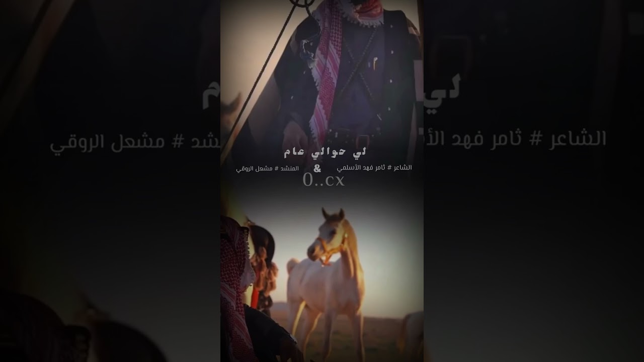 شيلة(لي حوالي عام )الشاعر ثامر فهد الثامر & المنشد مشعل الروقي