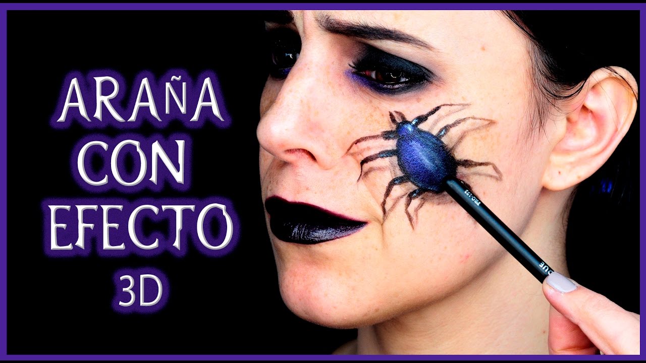 Tutorial maquillaje araña efecto 3D fantasía #18 | Silvia Quiros