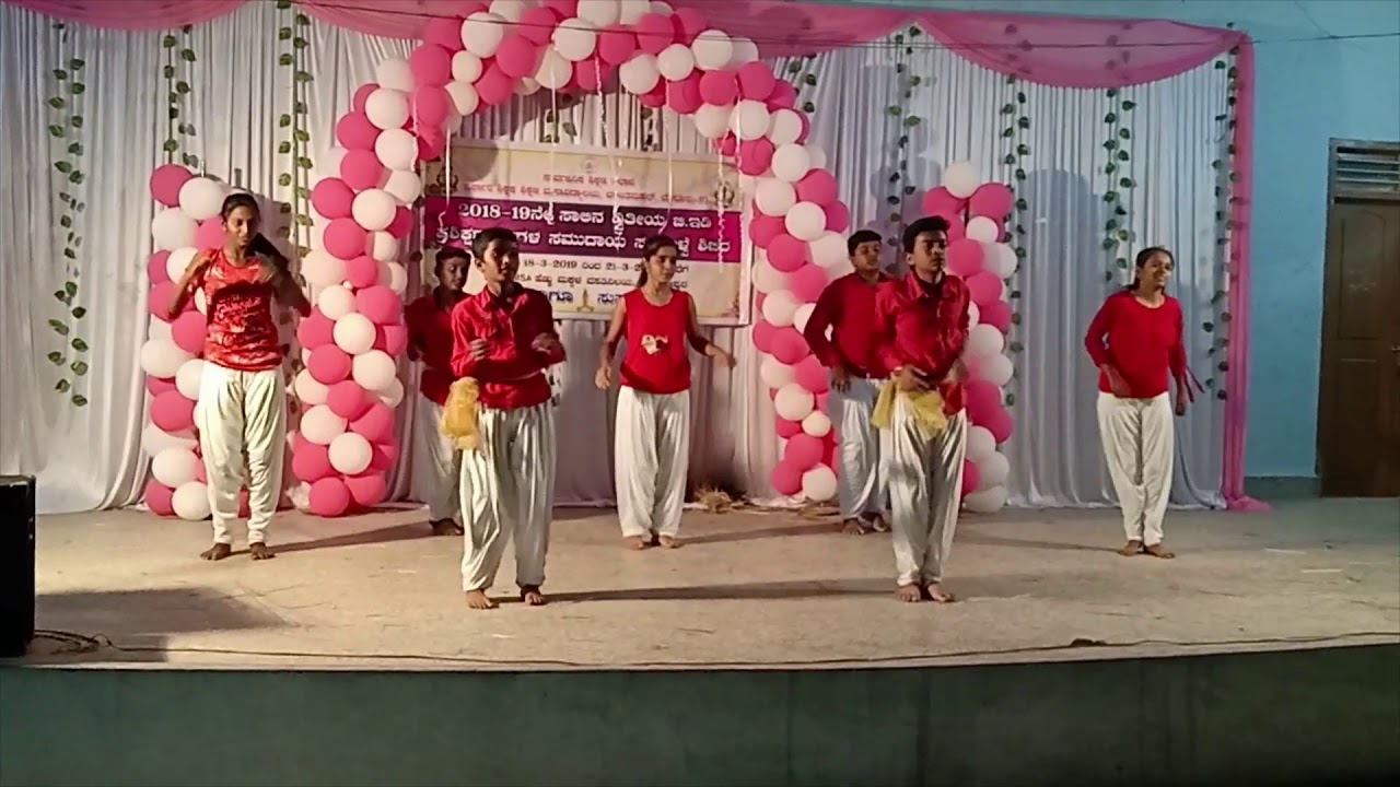 Veera kannadiga song dance by Sharada Dance Troop