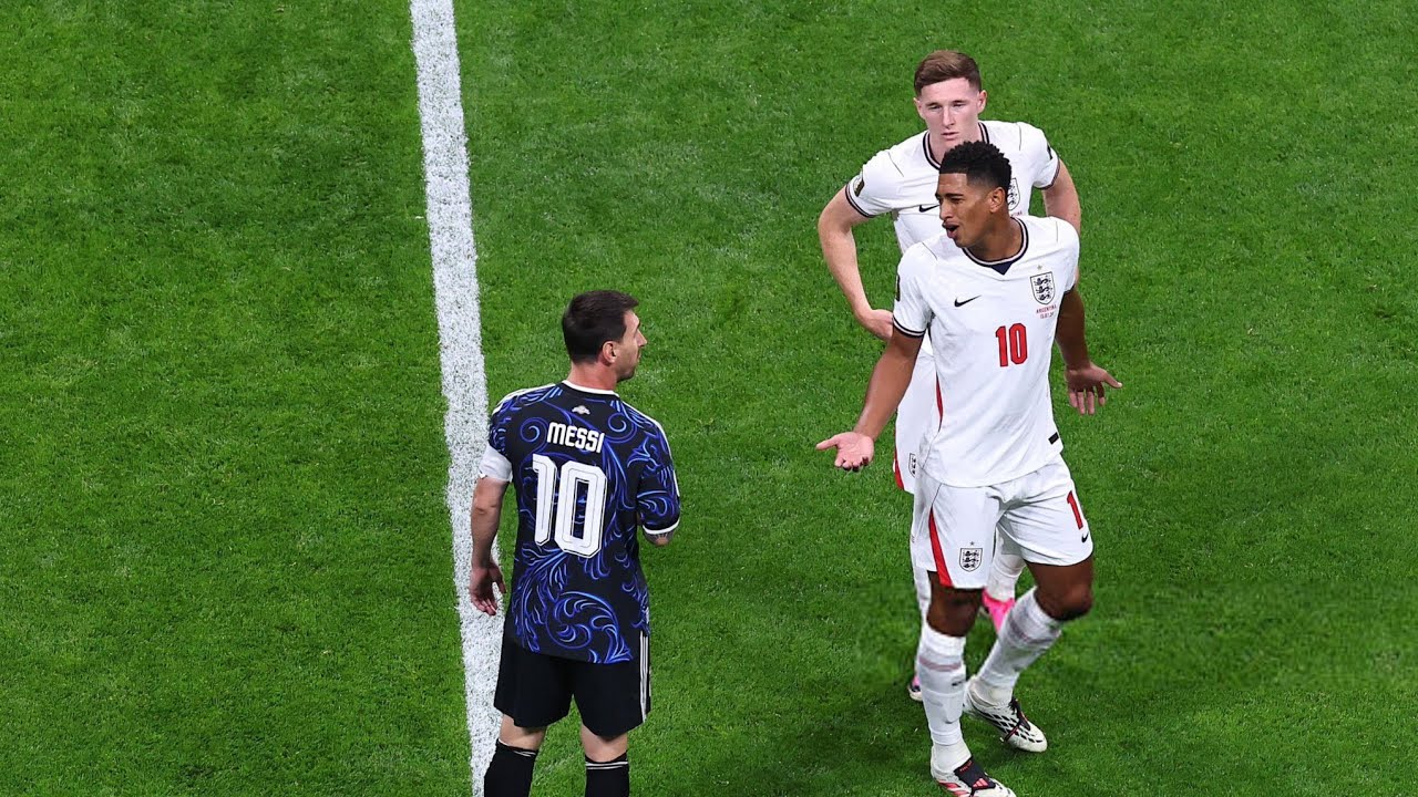 Jude Bellingham vs Lionel Messi Heated Moment!  | Argentina vs England 2-1