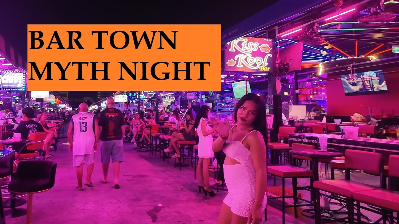 [4K] Bar Beer Town Myth Night. Pattaya Nightlife Thailand 29 March 2026