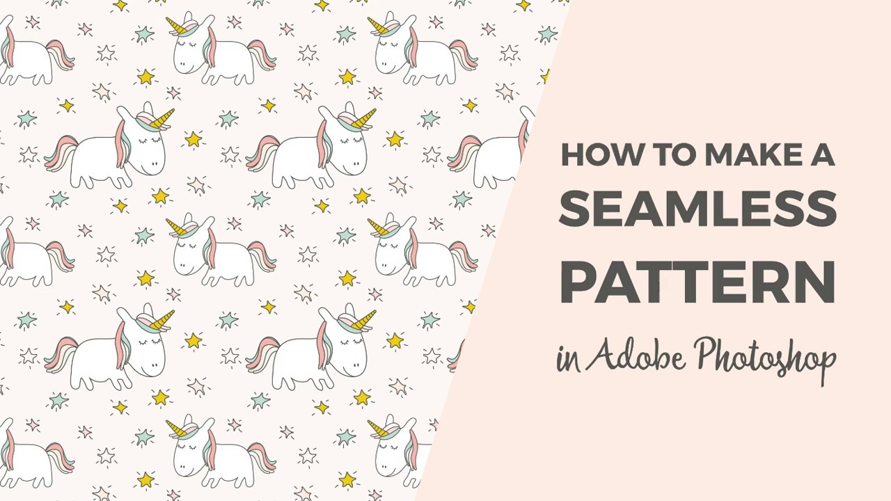 How to make a seamless pattern in Photoshop