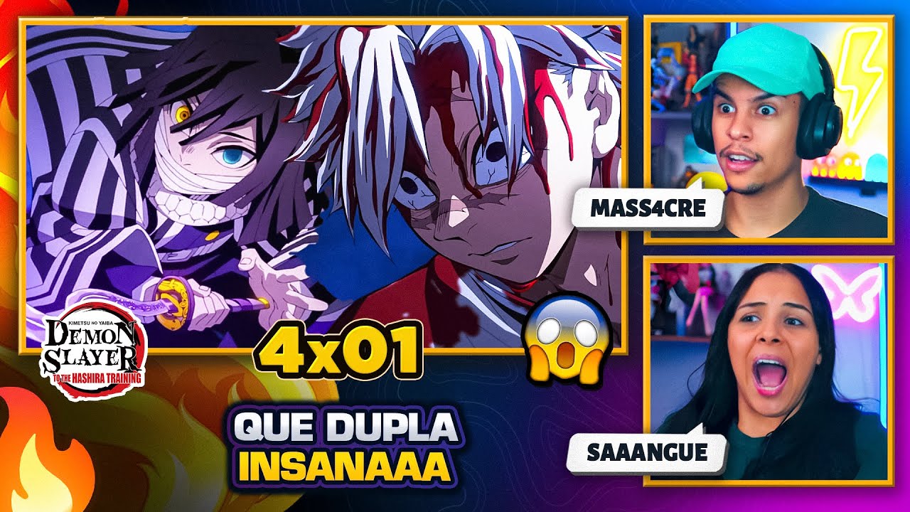 VAI COMEÇAR O TREINAMENTO DOS HASHIRAS | Demon Slayer 4x01 🇧🇷 | [Casal Jounin React] 🔥