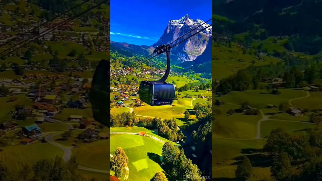 Eiger Express Cable Car Ride | Stunning View of the Swiss Alps, Switzerland 