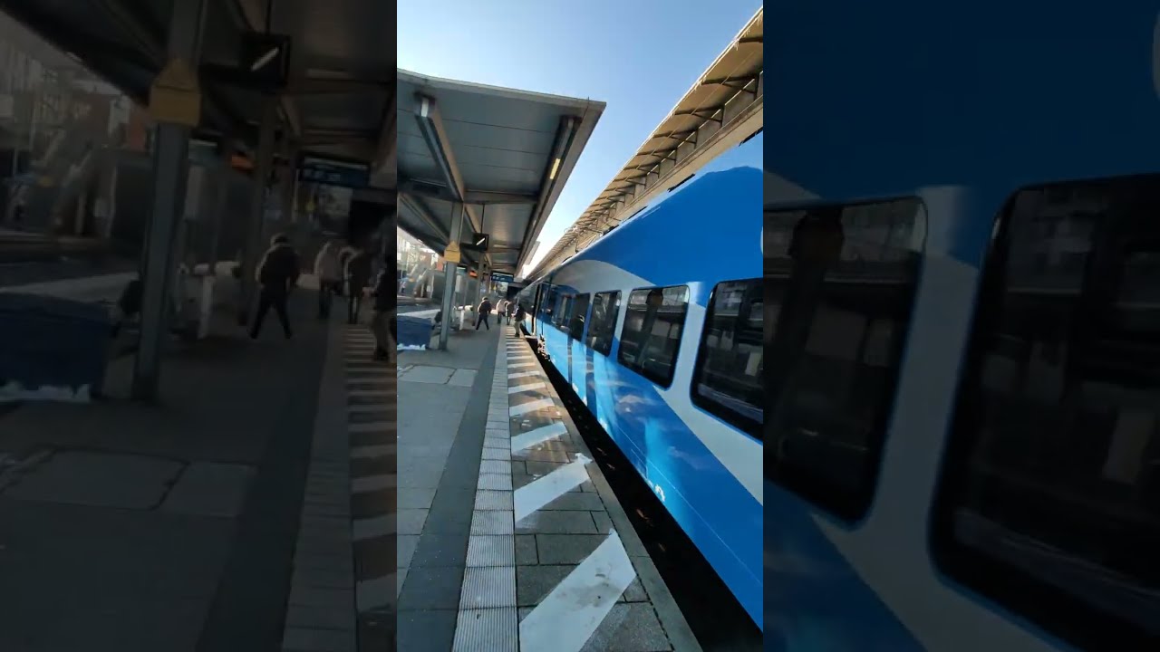 Mit- und Abfahrt des Mireo von Go-Ahead Bayern in Neu-Ulm
