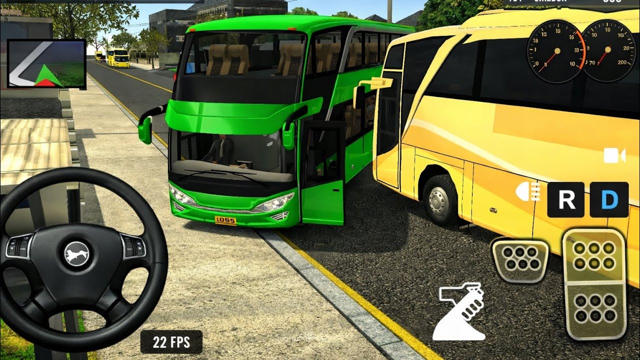 Euro coach bus simulator passenger drop gameplay Euro green bus simulator android 