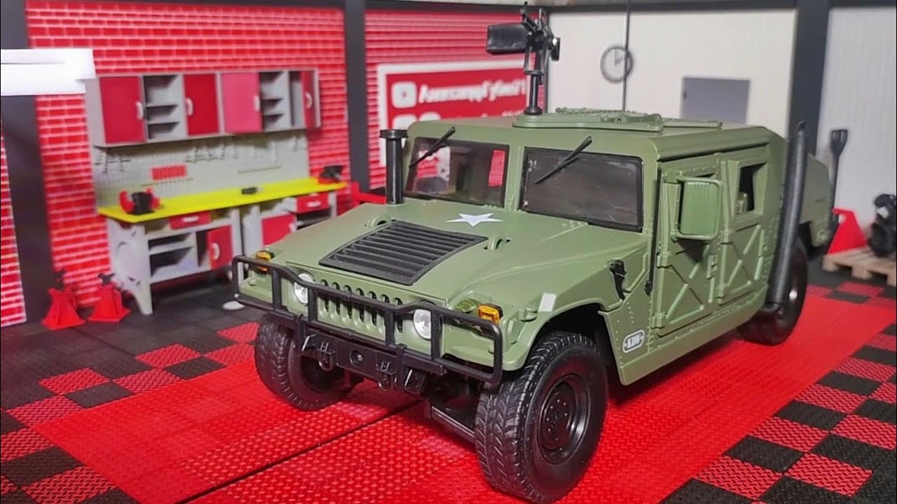 HMMWV Humvee 1:18 от KDW обзор модели автомобиля ( Hummer H1 )