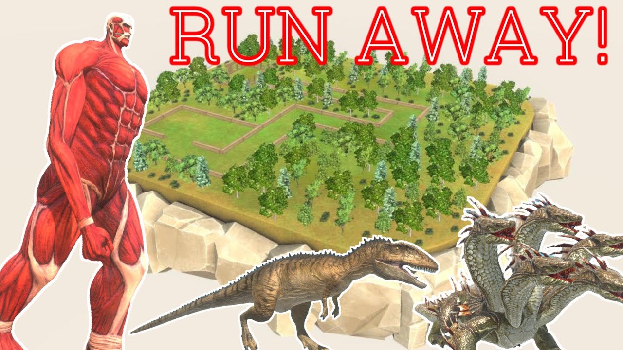 Survive Colossal Titan - Animal Revolt Battle Simulator
