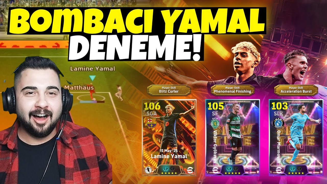 106 BOMBACI YAMAL & 105 GYÖKERES & MARMOUSH TOP AÇILIMI + DENEME! 🔥 TEK ATTIM ama..
