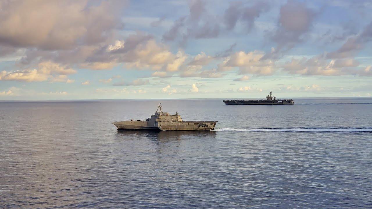 USS Tulsa operates with Carl Vinson Carrier Strike Group in South China Sea