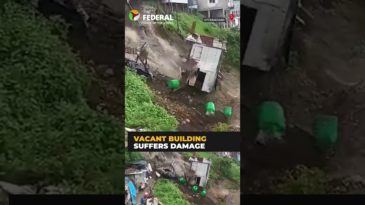 Landslide hits NH-707A in Uttarakhand, no casualties reported | #shorts