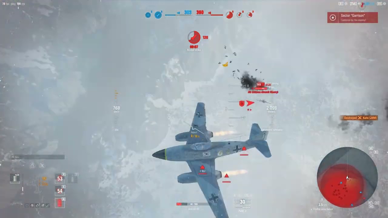 [NA_230508] World of Warplanes Me 262 Gameplay (feat. Zigfried) ~Build Training - Slam Eagle~
