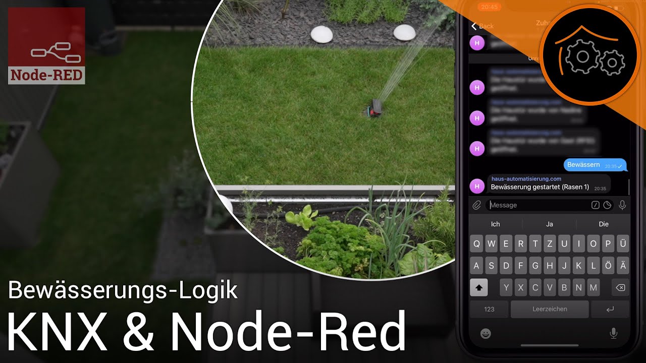 KNX & Node-Red - Einfache Bewässerungs-Logik