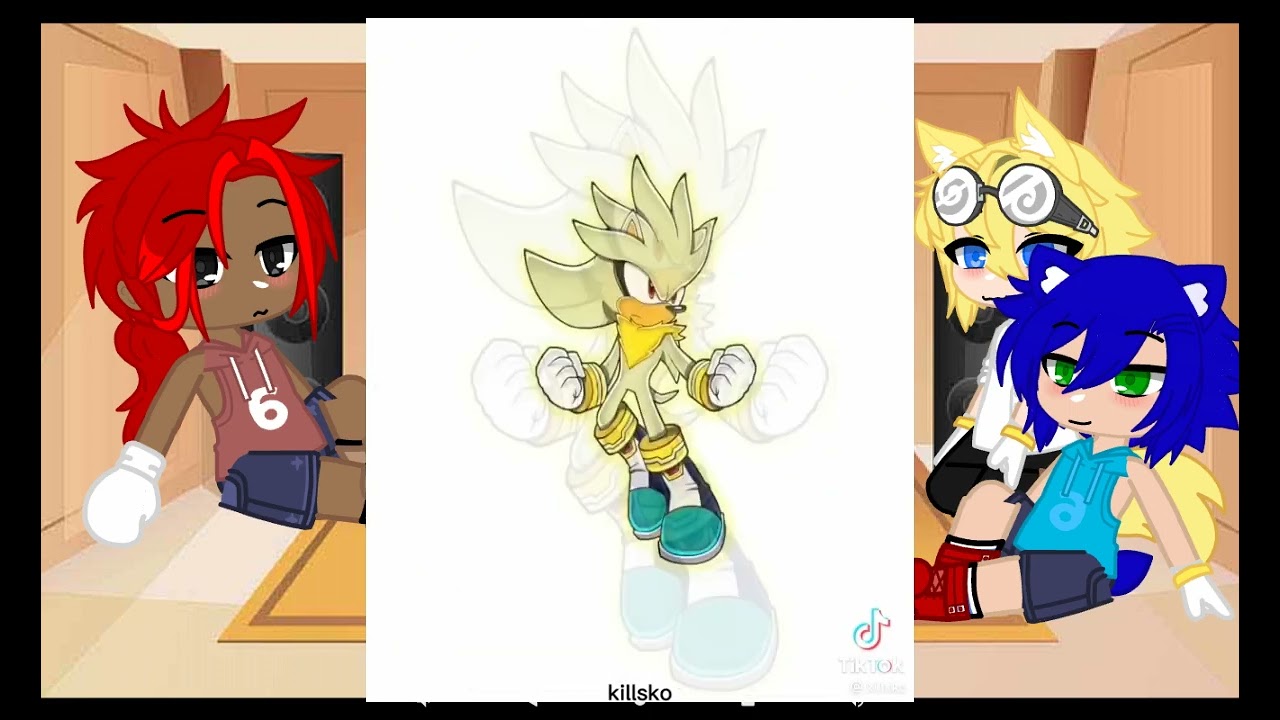 sonic and friends react to Amy and sliver (sonamy part2)