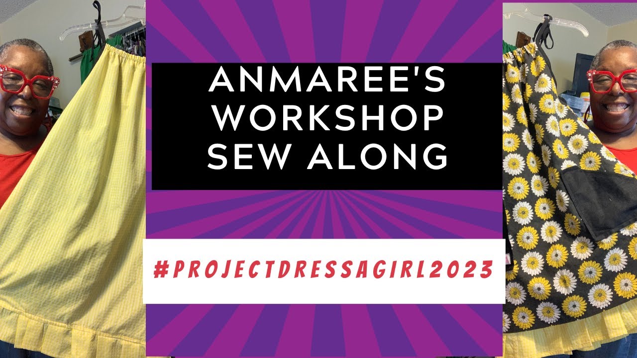 #projectdressagirl2023  | Sew along with me as I make a reversible Dress for Project Dress a Girl