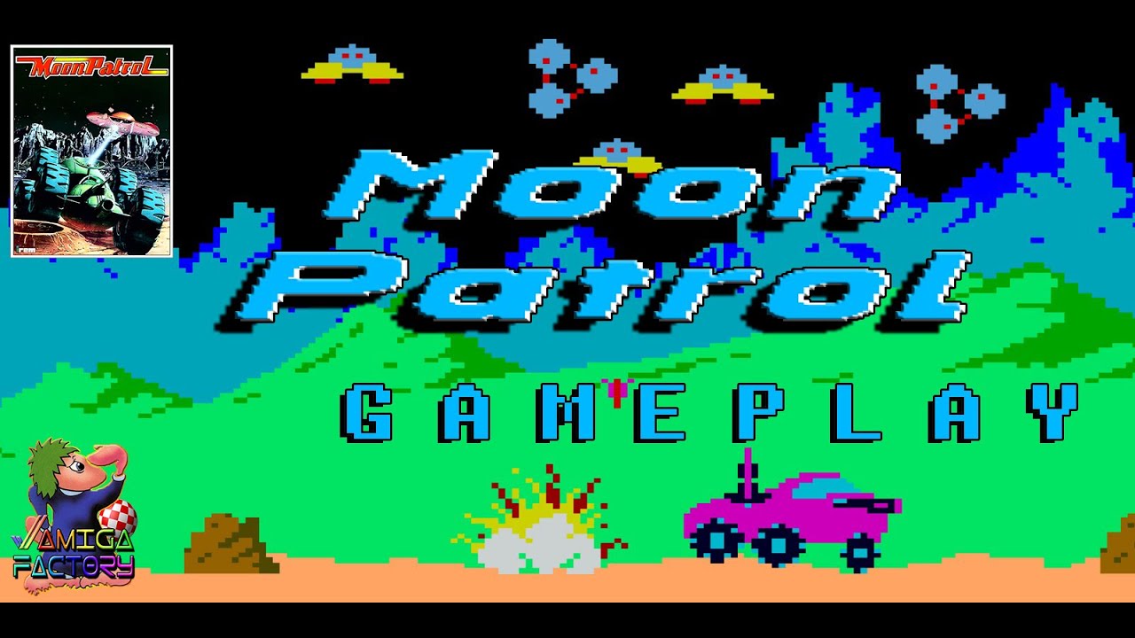Gameplay MOON PATROL - AMIGA - 720