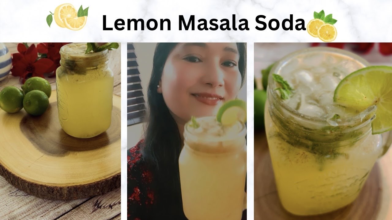 Lemon masala soda | Masala Shikanji | Homemade masala lemon soda | Summer drink recipe