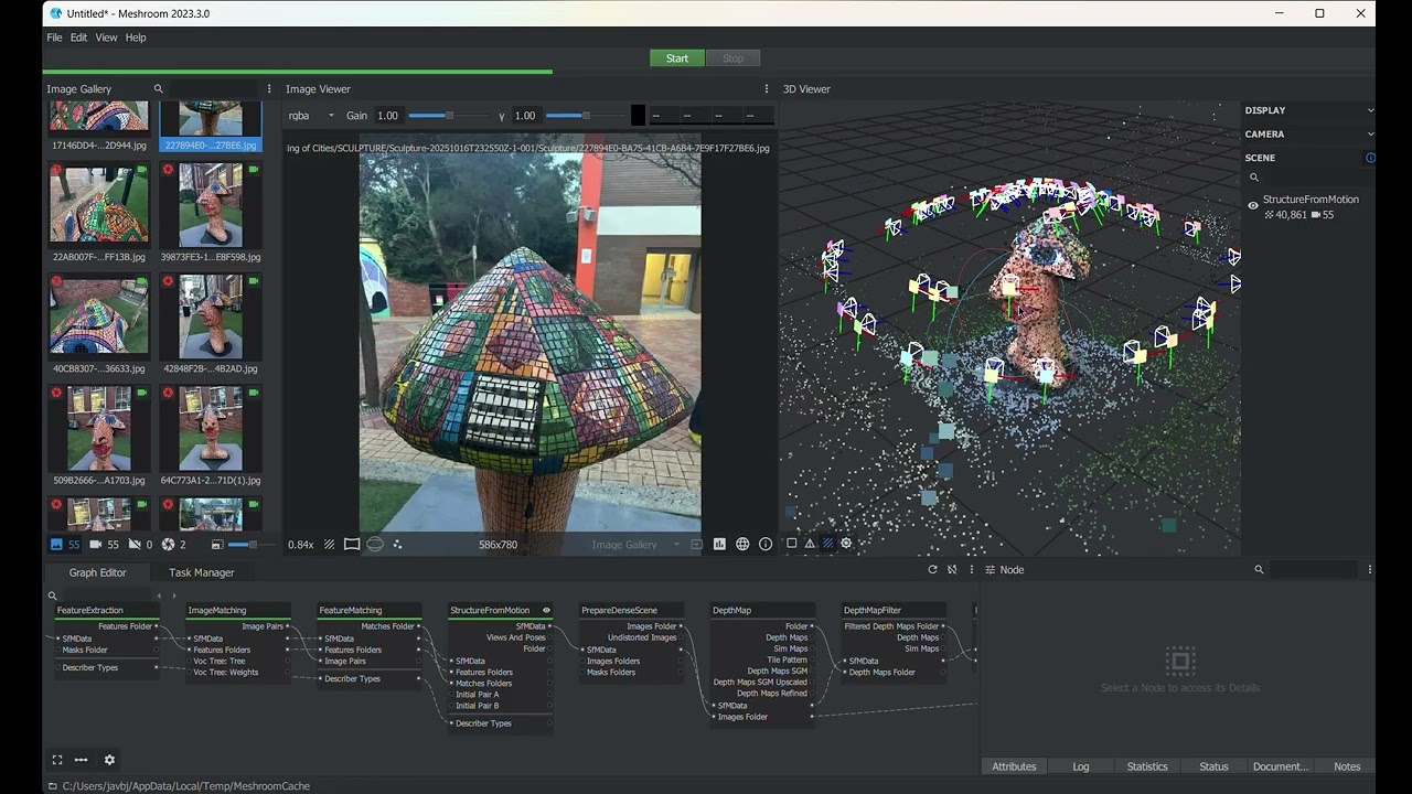 V4 Photogrammetry Scan on Meshroom Tutorial