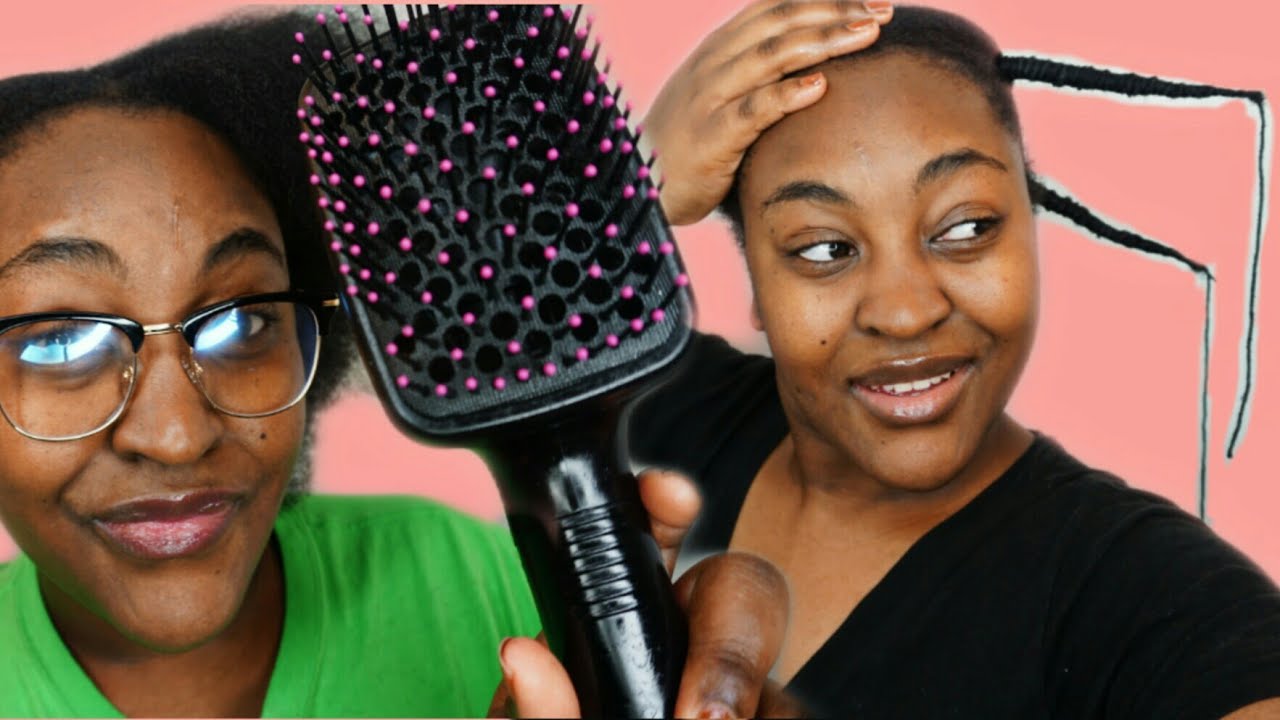 African Threading vs Blow Dryer on Type 4 Natural Hair  | Heatless Stretching is LIT!!!  | Yemu