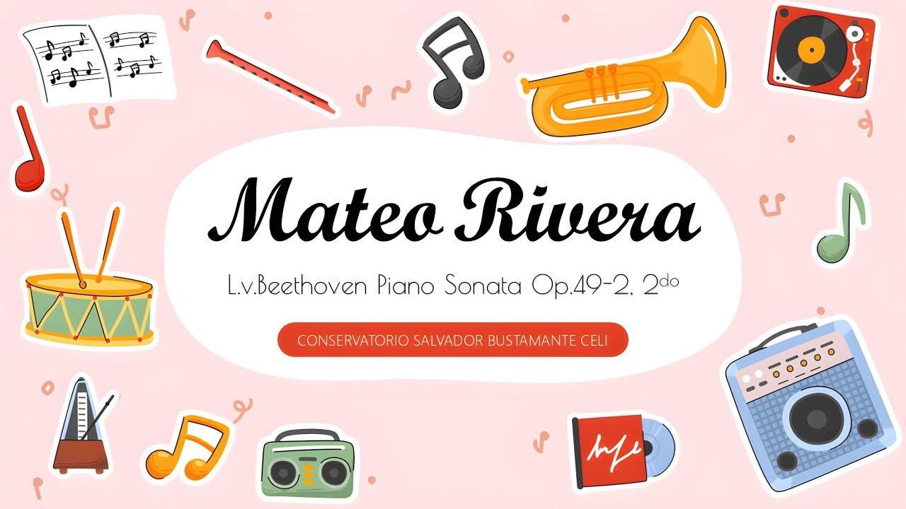 Piano Sonata Op.49-2 Nr.20 en Sol Mayor 2ºMovimiento_Ludwig van Beethoven | Piano : Mateo Rivera