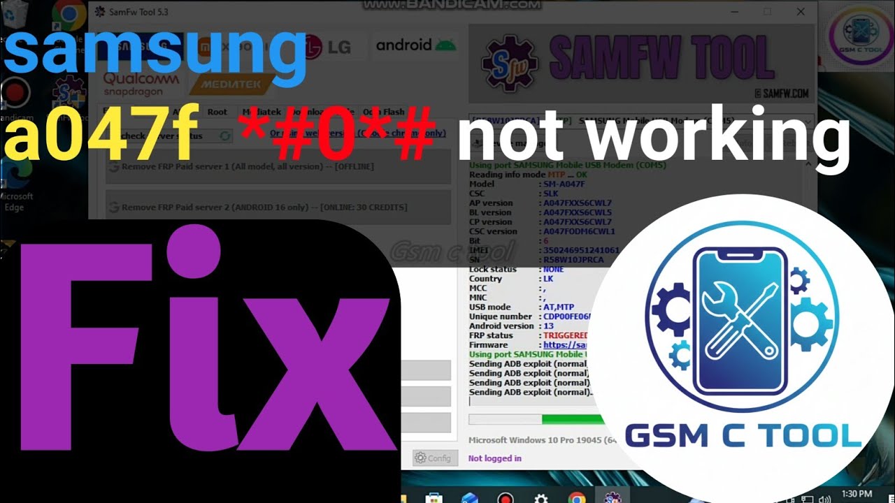 Samsung A04s (SM-A047F) FRP Bypass 2026 | #0# Not Working Fix (Test point Mode)