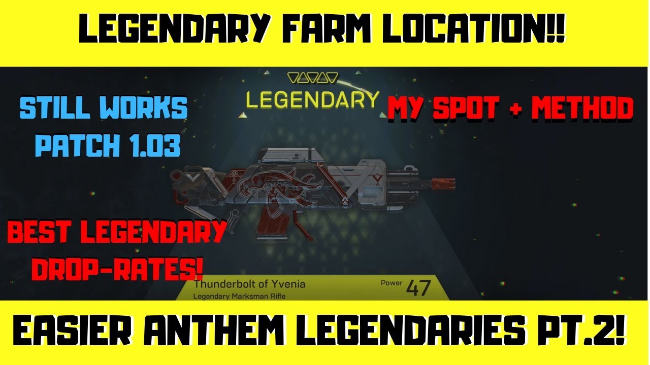 ANTHEM | How to Get TONS of Legendaries! God Tier Legendary Farm Location! PART 2!
