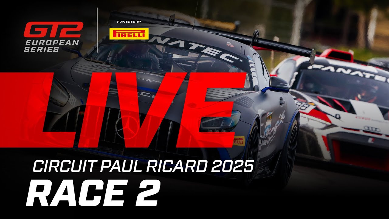 LIVE | Race 2 | Circuit Paul Ricard | GT2 European Series powered by Pirelli 2025 (English)