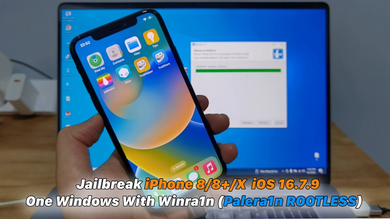 Jailbreak iPhone 8/8+X iOS 16.7.9 On Windows With Winra1n (Palera1n ROOTLESS)